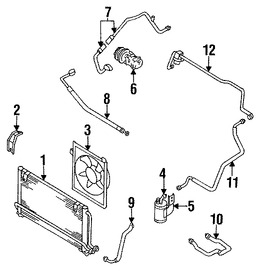 Foto de Manguera Refrigerante Aire Acondicionado Original para Mazda MX-3 1993 1992 1994 1995 Marca MAZDA N�mero de Parte EA7061466