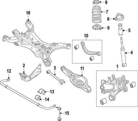 Foto de Soporte de Amortiguador Original para Mazda 3 2014 2015 2016 2017 Marca MAZDA N�mero de Parte BJS828380
