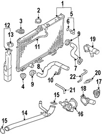 Foto de Brida de Drenaje de Refrigerante de Motor Original para Mitsubishi Eclipse Marca Mitsubishi Nmero de Parte MN183101