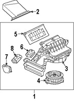 Foto de Conuunto de Motor de Ventilador Original para Mitsubishi Eclipse Mitsubishi Endeavor Mitsubishi Galant Marca Mitsubishi Nmero de Parte 7801A115