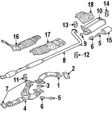 Foto de Tubo de Escape Original para Mitsubishi Eclipse 2006 2007 2008 2009 Marca Mitsubishi Nmero de Parte 1570A186