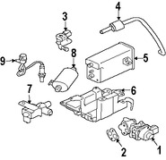 Foto de Solenoide de Purga del Canister Original para Mitsubishi Eclipse Mitsubishi Outlander Mitsubishi Galant Marca Mitsubishi Nmero de Parte MN187611