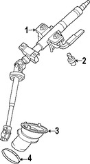 Foto de Columna de Direccion Original para Mitsubishi Eclipse Marca Mitsubishi Nmero de Parte MN101187