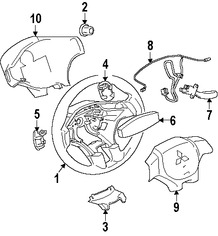 Foto de Timon / Volante / Manubrio Original para Mitsubishi Eclipse Marca Mitsubishi Nmero de Parte 4400A290HA