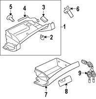 Foto de Guantera Original para Mitsubishi Eclipse Marca Mitsubishi N�mero de Parte MN121396HA