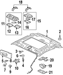 Foto de Luz de mapa Original para Mitsubishi Eclipse Marca Mitsubishi N�mero de Parte MR951270HB