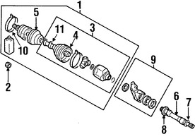 Foto de Tuerca de Junta de Homocinetica Original para Mitsubishi Outlander Mitsubishi Lancer Marca Mitsubishi N�mero de Parte MU000679