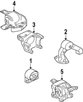 Foto de Montura de Transmisin Automtica Original para Mitsubishi Outlander Marca Mitsubishi Nmero de Parte MN184301