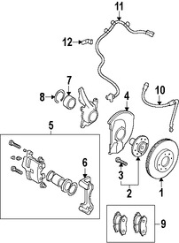 Foto de Cubierta de Polvo de Frenos Original para Mitsubishi Outlander Mitsubishi Lancer Mitsubishi Outlander Sport Marca Mitsubishi Nmero de Parte 4605A010