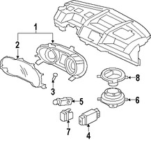 Foto de Lente de Panel de Instrumentos Original para Mitsubishi Outlander Mitsubishi Lancer Marca Mitsubishi Nmero de Parte 8100A441