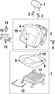 Foto de Conecto de Almohadilla Calentadora de Asiento Original para Mitsubishi Outlander Mitsubishi Outlander Sport Marca Mitsubishi Nmero de Parte 6979A147