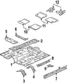 Foto de Bandeja de Piso Original para Mitsubishi Outlander Mitsubishi Outlander Sport Marca Mitsubishi Nmero de Parte 5251A856