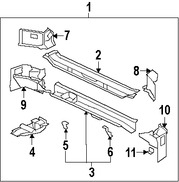 Foto de Panel posterior Original para Mitsubishi Outlander 2010 2011 2012 2013 2008 2009 Marca Mitsubishi N�mero de Parte 5257A258