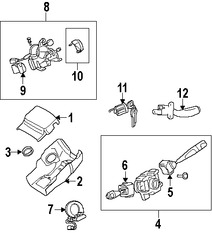 Foto de Interruptor Control de Crucero Original para Mitsubishi Endeavor Mitsubishi Galant Mitsubishi Eclipse Marca Mitsubishi N�mero de Parte MR537964