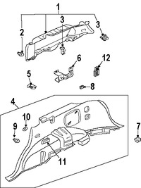 Foto de Panel / guardafango posterior lateral Original para Mitsubishi Endeavor 2006 2007 2008 2010 2011 Marca Mitsubishi Nmero de Parte 7230A229XA