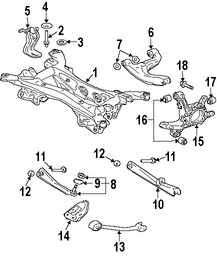 Foto de Buje del Muon de Suspensin Original para Mitsubishi Endeavor Marca Mitsubishi Nmero de Parte MR589485