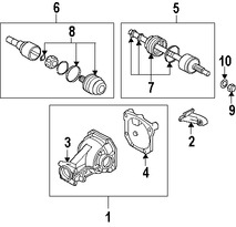 Foto de Kit Junta Homocinetica Original para Mitsubishi Endeavor Marca Mitsubishi Nmero de Parte MN156657