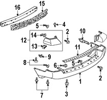 Foto de Soporte de cubierta de parachoques Original para Mitsubishi Endeavor Marca Mitsubishi N�mero de Parte MR574195