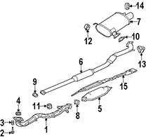 Foto de Sujetador Sistema de Escape Original para Mitsubishi Lancer Mitsubishi Outlander Marca Mitsubishi Nmero de Parte MR993670