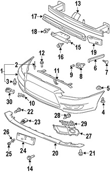 Foto de Rejilla / Parrilla / Mascarilla Original para Mitsubishi Lancer Marca Mitsubishi Nmero de Parte 6402A144