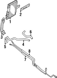 Foto de Tubo de Enfriado de Aceite Transmisi�n Original para Mitsubishi Montero Sport 1997 1998 Marca Mitsubishi N�mero de Parte MR232917