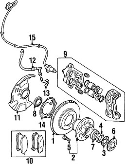 Foto de L�nea hidr�ulica de Freno Original para Mitsubishi Montero Sport Marca Mitsubishi N�mero de Parte MB668158