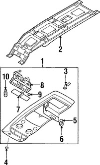 Foto de Luz de mapa Original para Mitsubishi Montero Sport Marca Mitsubishi Nmero de Parte MR330163