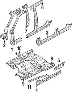 Foto de Estribo Original para Mitsubishi Montero Sport Marca Mitsubishi N�mero de Parte MR508061