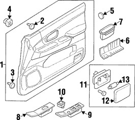 Foto de Panel Interior de Puerta Original para Mitsubishi Montero Sport 1997 1998 1999 Marca Mitsubishi Nmero de Parte MR763670