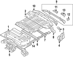 Foto de Bandeja de Piso Original para Mitsubishi Montero Sport 1997 1998 Marca Mitsubishi N�mero de Parte MR241817