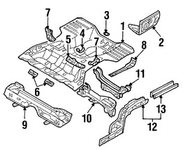 Foto de Bandeja de Piso Original para Mitsubishi Lancer 2002 2003 2004 2005 2006 2007 Marca Mitsubishi Nmero de Parte 5251B018