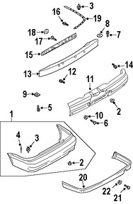 Foto de Absorbedor de impacto de gomaespuma del parachoque Original para Mitsubishi Lancer 2004 2005 2006 2007 Marca Mitsubishi Nmero de Parte MN126677