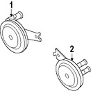 Foto de Claxon / Corneta / Bocina / Pito Original para Mitsubishi Lancer Mitsubishi Outlander Sport Marca Mitsubishi Nmero de Parte 8211A213