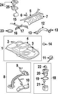 Foto de Unidad Emisora del Tanque de Combustible Original para Mitsubishi Lancer Marca Mitsubishi Nmero de Parte 1718A054