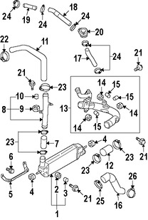 Foto de Enfriador en Lnea Original para Mitsubishi Lancer Marca Mitsubishi Nmero de Parte 1530A056