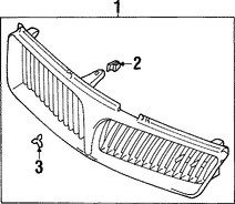 Foto de Tuerca de rejilla Original para Mitsubishi Diamante Mitsubishi Galant Mitsubishi Montero Mitsubishi Endeavor Marca Mitsubishi Nmero de Parte MR221507