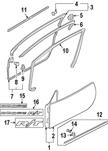 Foto de Clip del sello del capo Original para Mitsubishi Eclipse Mitsubishi Galant Mitsubishi Endeavor Chrysler Sebring Dodge Stratus Marca Mitsubishi Nmero de Parte MR523467