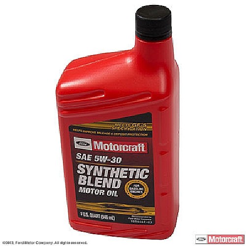 Foto de Aceite de motor Premium Mezcla Sinttica - Cuarto de Galn Marca MOTORCRAFT Cod #XO-5W30-QSP