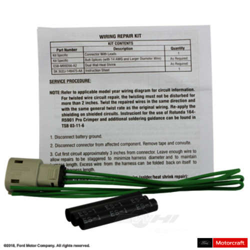 Foto de Conector de luz anti-niebla para Lincoln Navigator 2015 Marca MOTORCRAFT Nmero de Parte WPT-1261