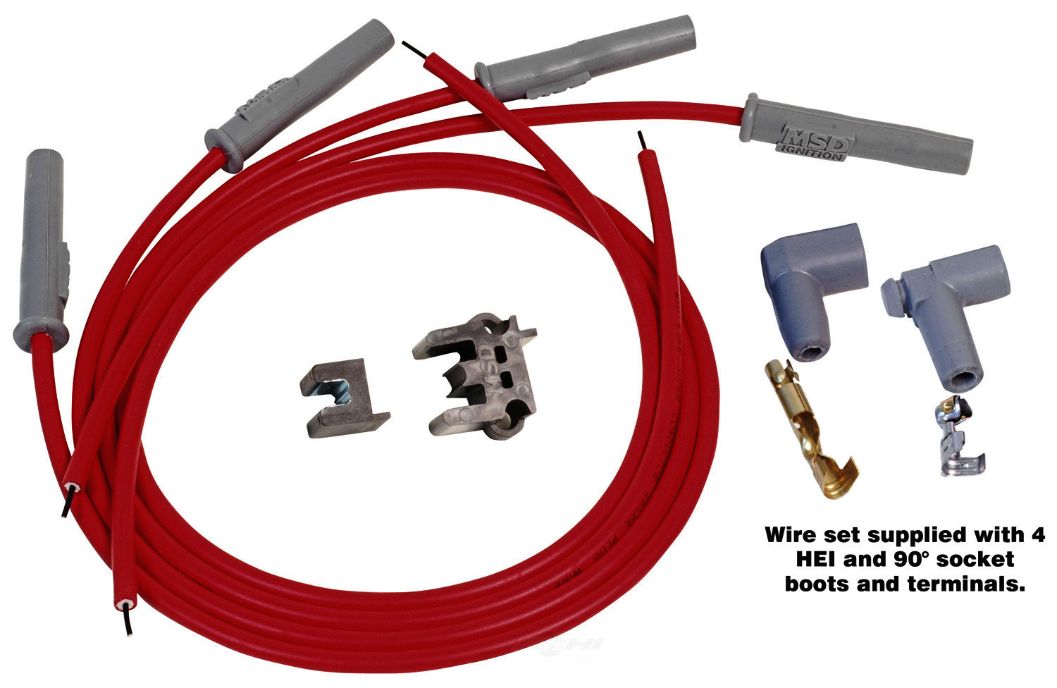 Foto de Juego de cables de buja Universal para Jeep Chevrolet GMC Oldsmobile Pontiac Ford Marca MSD IGNIT. Nmero de Parte 31159