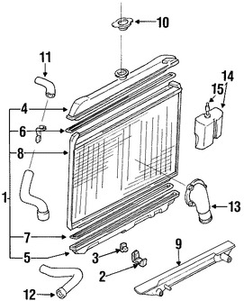 Foto de Brida de entrada del refrigerante del motor Original para Nissan  1986 1987 1988 1989 Marca NISSAN Nmero de Parte 13049T5501