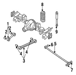 Foto de Buje de Barra de Rastreo de Suspension Original para Nissan Pathfinder Nissan Van Infiniti QX4 Marca NISSAN Nmero de Parte 5513511C00