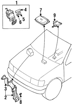 Foto de Vlvula Proporcionadora de Freno Original para Infiniti J30 Infiniti QX4 Nissan Pathfinder Marca NISSAN Nmero de Parte 4640010Y00