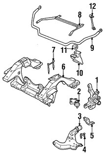 Foto de Enlace extremo de Barra Estabilizadora de Suspension Original para Infiniti QX4 Nissan Pathfinder Marca NISSAN Nmero de Parte 546183W400