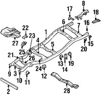 Foto de Juego para Montar Eje Pivote Original para Nissan Frontier Marca NISSAN Nmero de Parte 952402S630