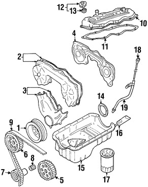 Foto de Polea Tensionadora Correa del Tiempo Original para Nissan Infiniti Marca NISSAN Nmero de Parte 1307042L00