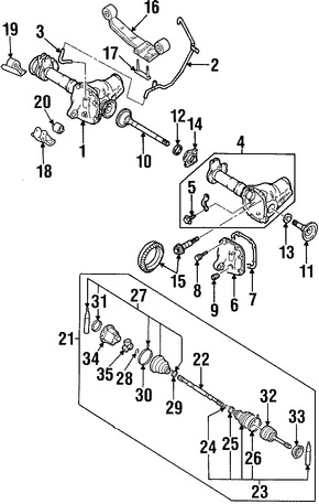 Foto de Empacadura Cubre Diferencial Original para Nissan Frontier Nissan Xterra Nissan  Nissan Pathfinder Nissan Pickup Marca NISSAN Nmero de Parte 3832021G02