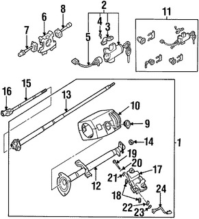 Foto de Carcasa del interruptor de la columna de direccion Original para Nissan Frontier 1999 2000 2001 1998 Nissan Xterra 2000 2001 Marca NISSAN Nmero de Parte 255674B200