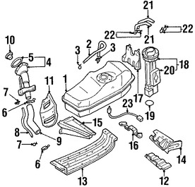 Foto de Conjunto de Bomba y Emisor de Combustible Original para Nissan Frontier Marca NISSAN Nmero de Parte 170405S105