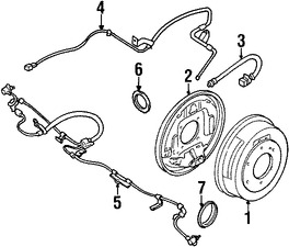 Foto de Sensor de Velocidad Freno ABS Original para Nissan Frontier 1999 2000 Marca NISSAN Nmero de Parte 479007B700